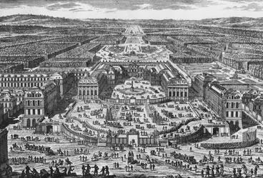 Ansicht des Schlosses Versailles